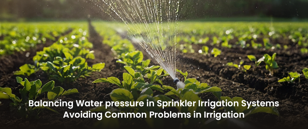 Balancing Water pressure in Sprinkler Irrigation Systems Avoiding Common Problems in Irrigation